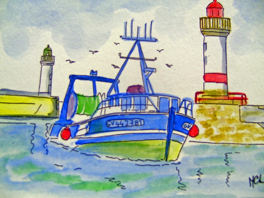 Aquarelle LES PHARES  [29.90 - 2.99]