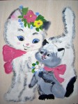 Acrylique 20 x 16 cm  LITTLE CATS [24.99 - 4.50]
