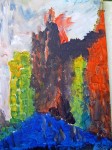 ACRYLIQUE ABSTRAIT sur bois - 20x16 [35.90 - 4.50]