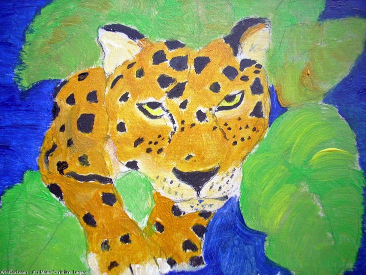 acrylique PANTHERE 20x16cm [29.99 - 4.50]